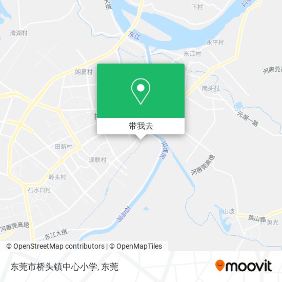 东莞市桥头镇中心小学地图