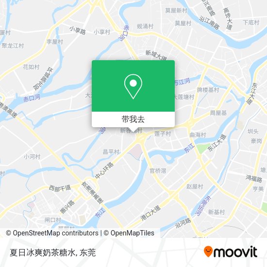 夏日冰爽奶茶糖水地图
