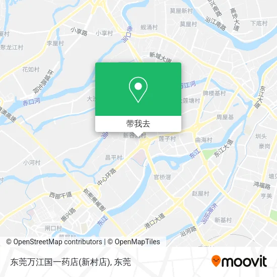 东莞万江国一药店(新村店)地图