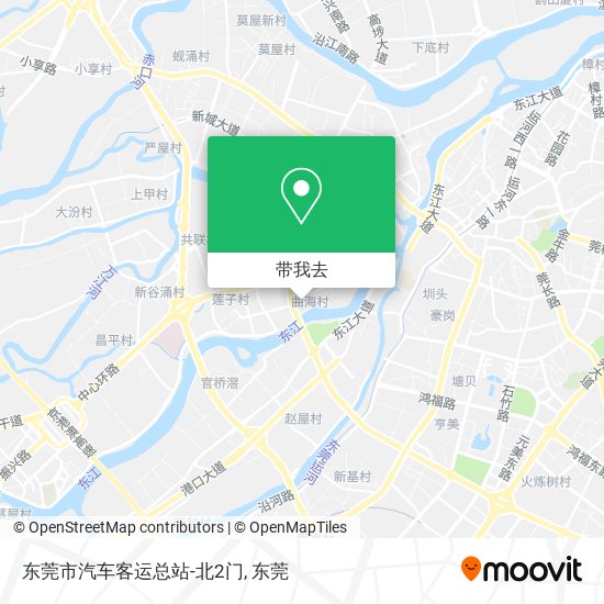 东莞市汽车客运总站-北2门地图