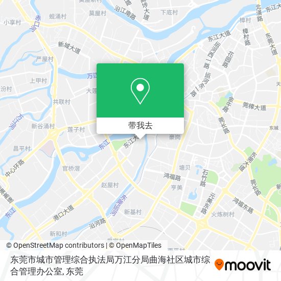东莞市城市管理综合执法局万江分局曲海社区城市综合管理办公室地图