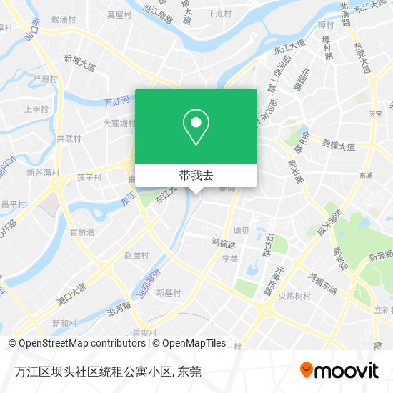 万江区坝头社区统租公寓小区地图
