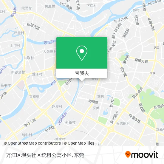 万江区坝头社区统租公寓小区地图