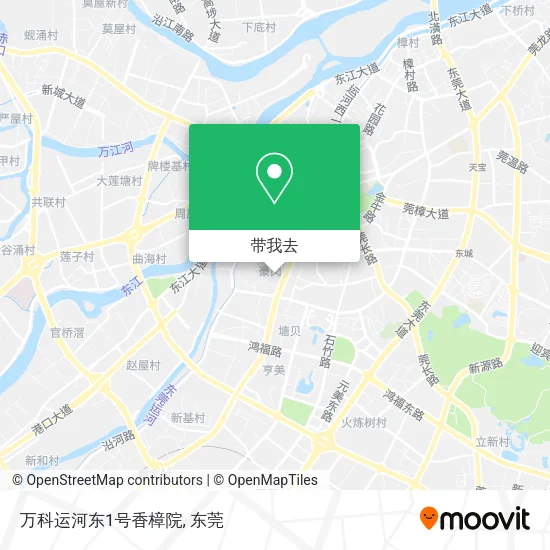 万科运河东1号香樟院地图