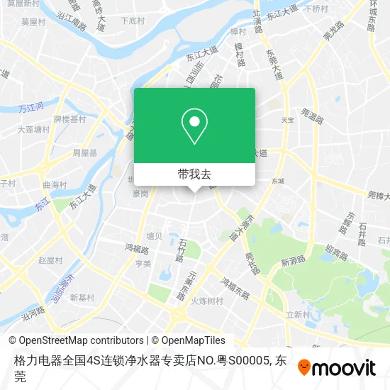 格力电器全国4S连锁净水器专卖店NO.粤S00005地图