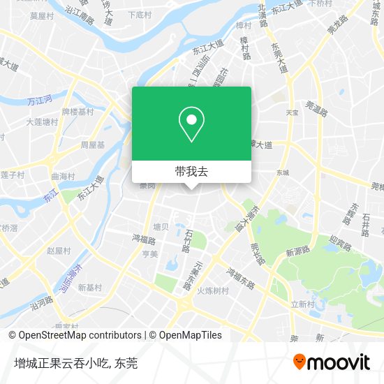 增城正果云吞小吃地图