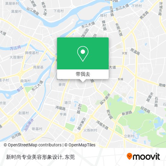 新时尚专业美容形象设计地图