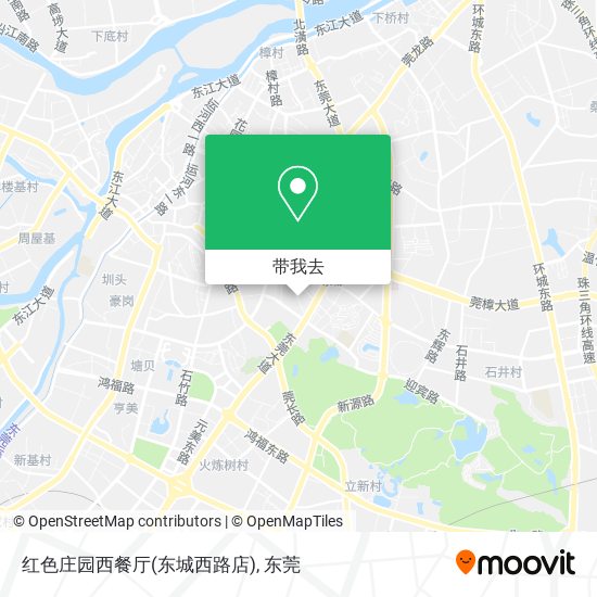 红色庄园西餐厅(东城西路店)地图