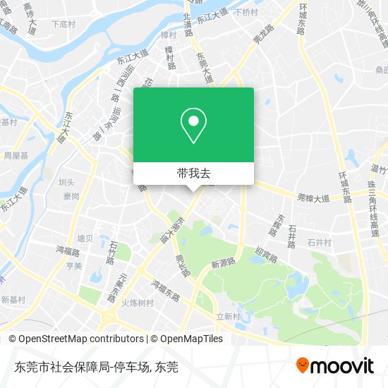 东莞市社会保障局-停车场地图