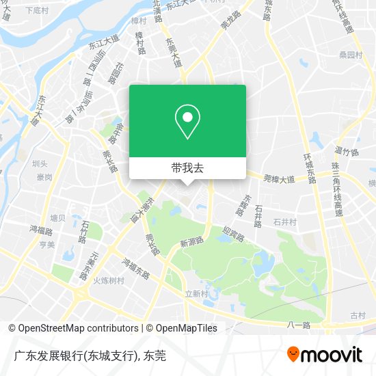 广东发展银行(东城支行)地图