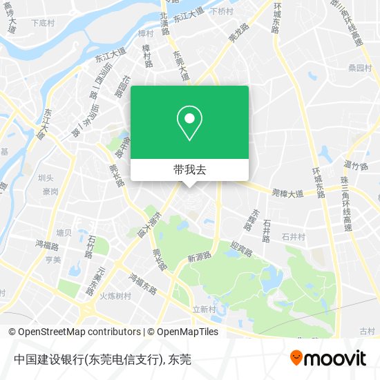 中国建设银行(东莞电信支行)地图