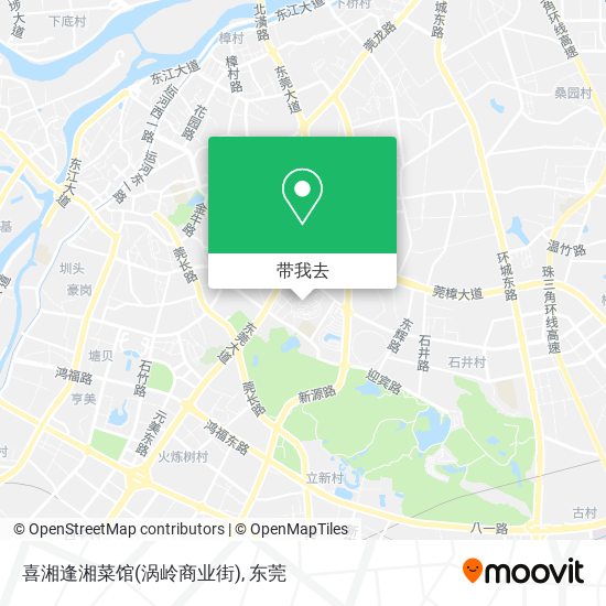 喜湘逢湘菜馆(涡岭商业街)地图