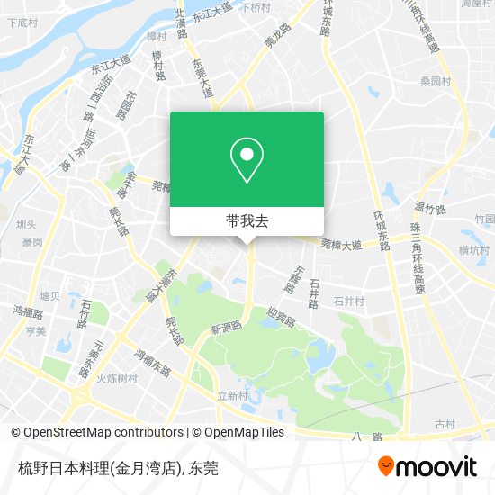 梳野日本料理(金月湾店)地图