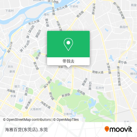 海雅百货(东莞店)地图