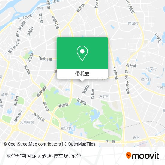 东莞华南国际大酒店-停车场地图