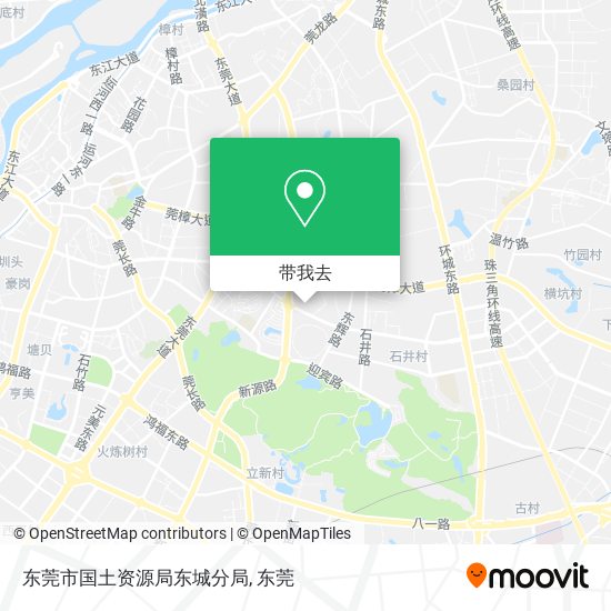 东莞市国土资源局东城分局地图