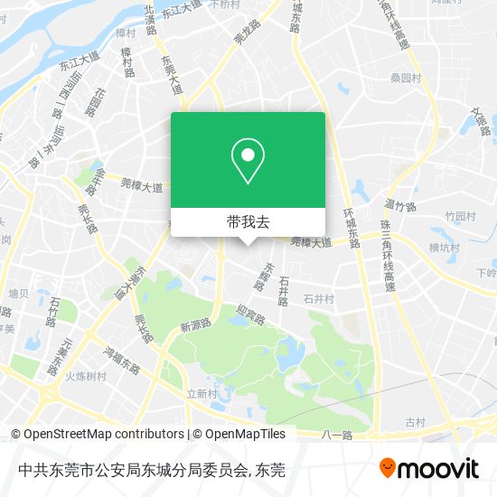 中共东莞市公安局东城分局委员会地图