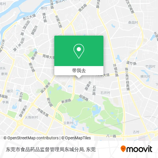 东莞市食品药品监督管理局东城分局地图