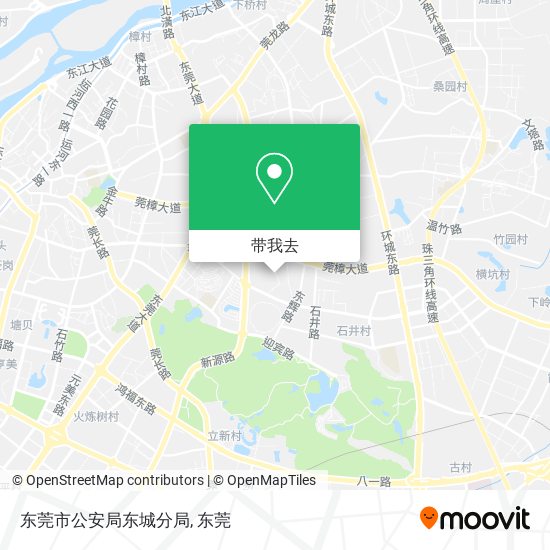 东莞市公安局东城分局地图