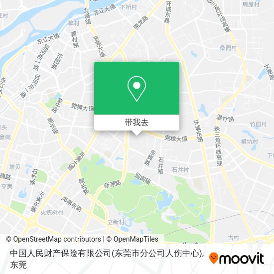 中国人民财产保险有限公司(东莞市分公司人伤中心)地图
