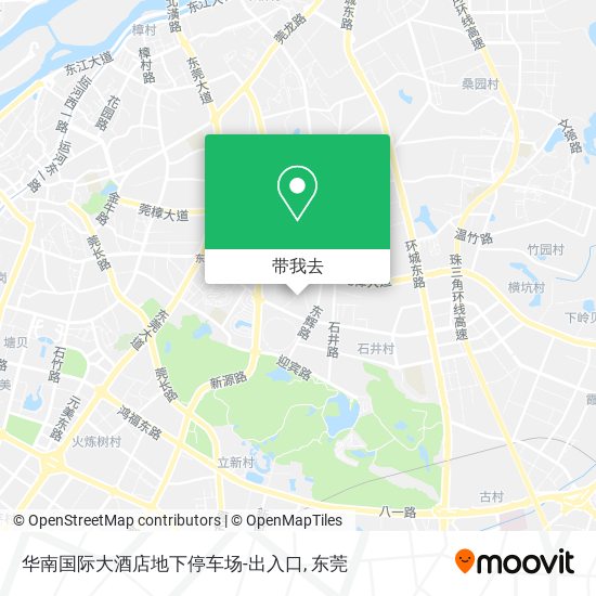 华南国际大酒店地下停车场-出入口地图