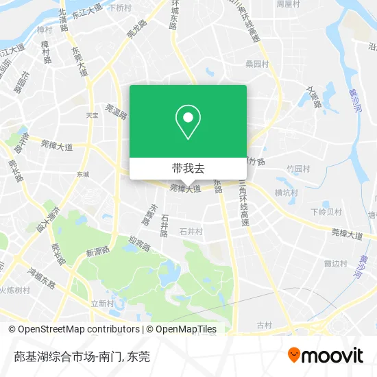 蓢基湖综合市场-南门地图