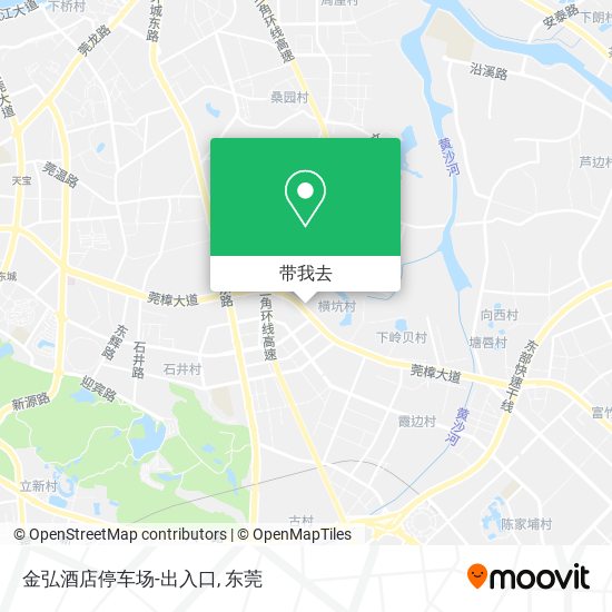 金弘酒店停车场-出入口地图