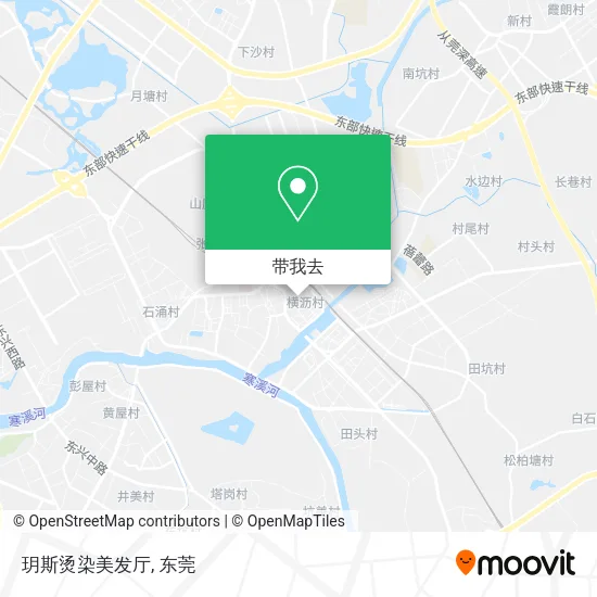 玥斯烫染美发厅地图