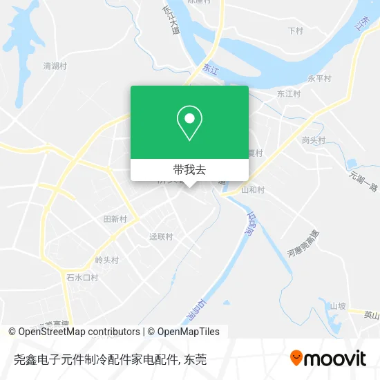 尧鑫电子元件制冷配件家电配件地图