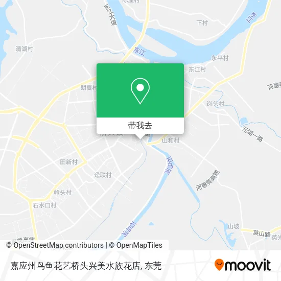 嘉应州鸟鱼花艺桥头兴美水族花店地图