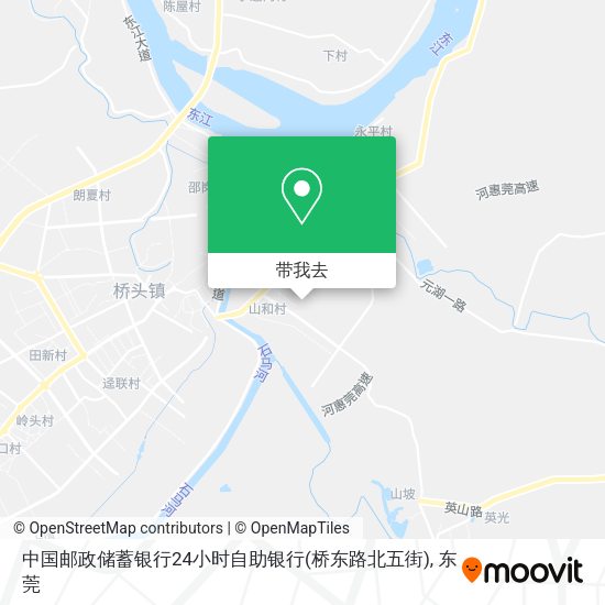 中国邮政储蓄银行24小时自助银行(桥东路北五街)地图