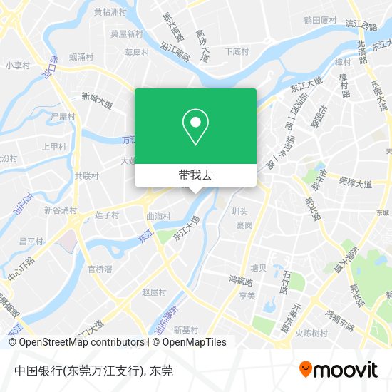 中国银行(东莞万江支行)地图