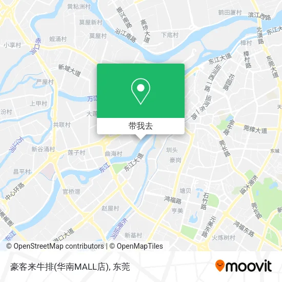 豪客来牛排(华南MALL店)地图