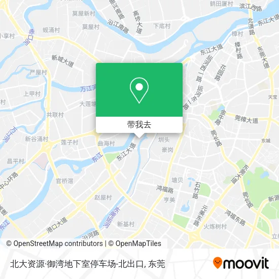 北大资源·御湾地下室停车场-北出口地图
