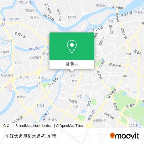 东江大道厚街水道桥地图