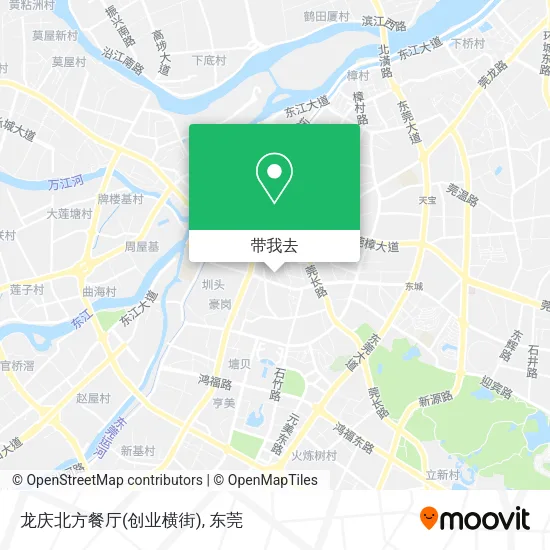 龙庆北方餐厅(创业横街)地图