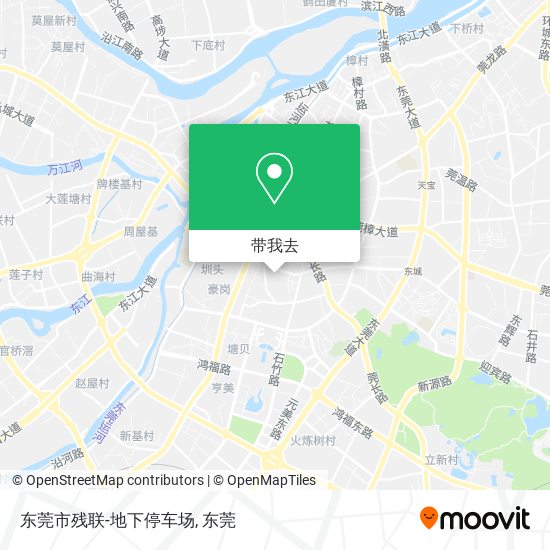 东莞市残联-地下停车场地图
