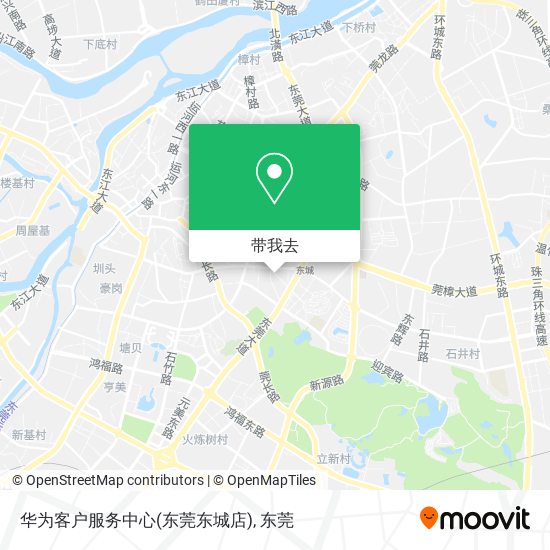 华为客户服务中心(东莞东城店)地图