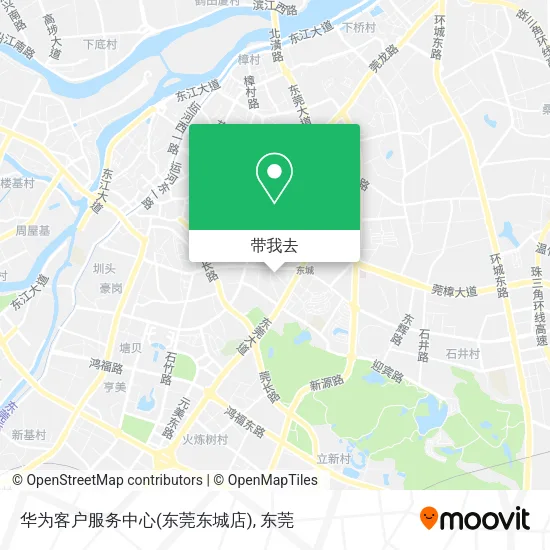 华为客户服务中心(东莞东城店)地图