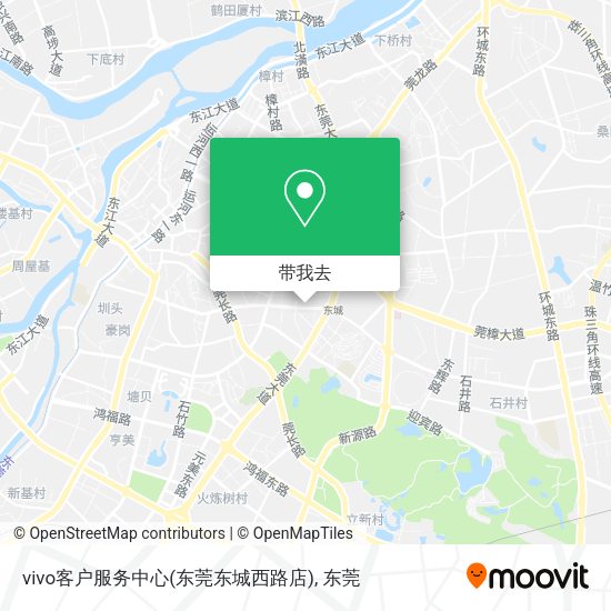 vivo客户服务中心(东莞东城西路店)地图