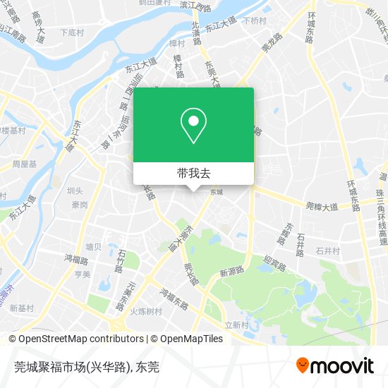莞城聚福市场(兴华路)地图