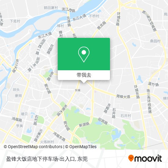 盈锋大饭店地下停车场-出入口地图