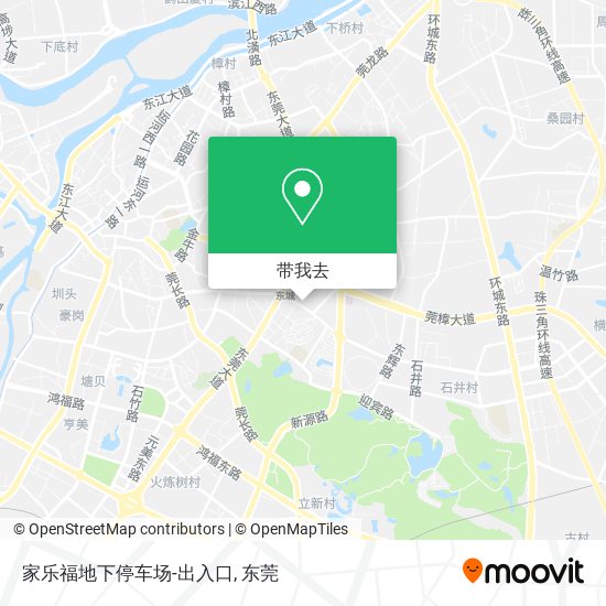 家乐福地下停车场-出入口地图