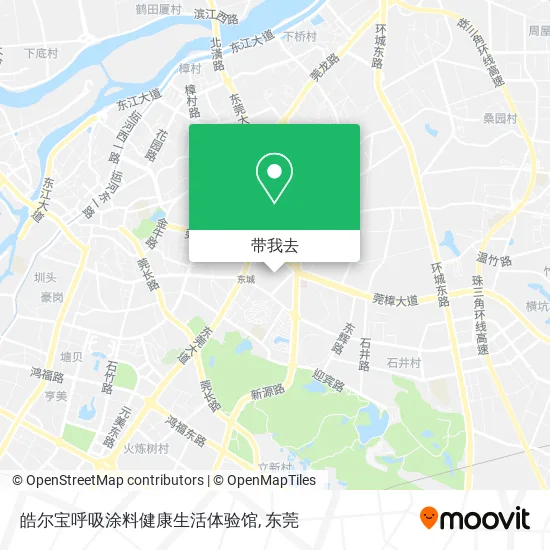 皓尔宝呼吸涂料健康生活体验馆地图