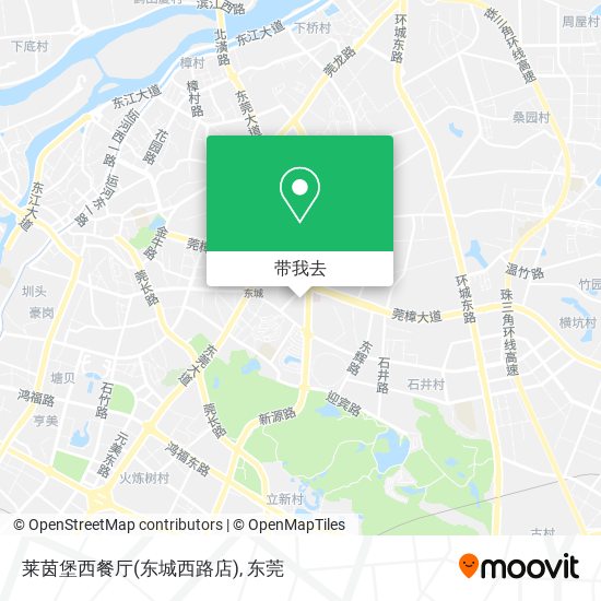 莱茵堡西餐厅(东城西路店)地图