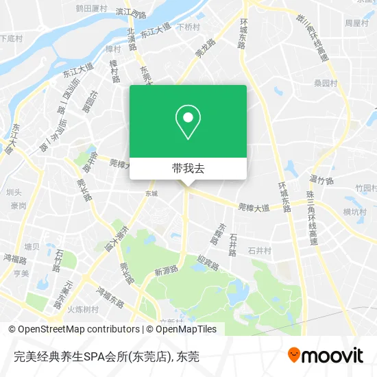 完美经典养生SPA会所(东莞店)地图