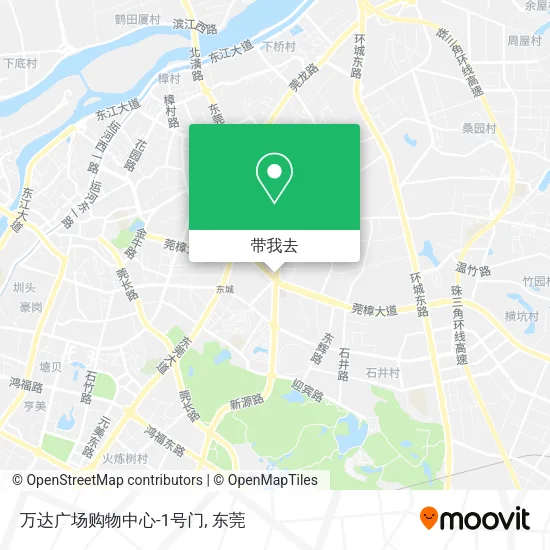 万达广场购物中心-1号门地图