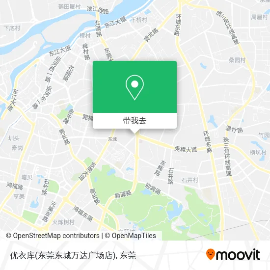 优衣库(东莞东城万达广场店)地图