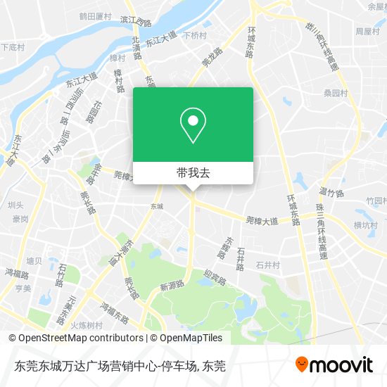 东莞东城万达广场营销中心-停车场地图
