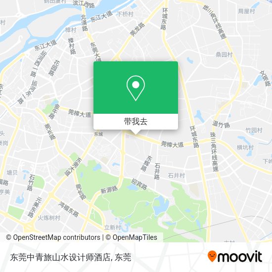 东莞中青旅山水设计师酒店地图